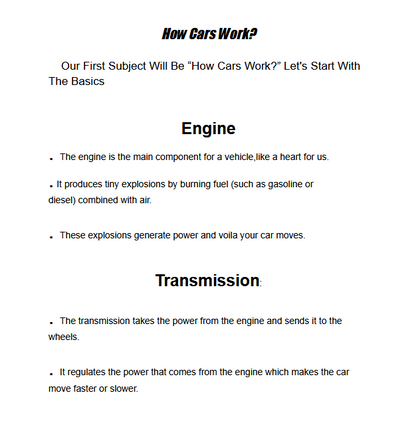 Car Anatomy | Complete Car Guide