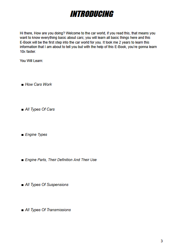 Car Anatomy | Complete Car Guide