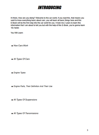 Car Anatomy | Complete Car Guide